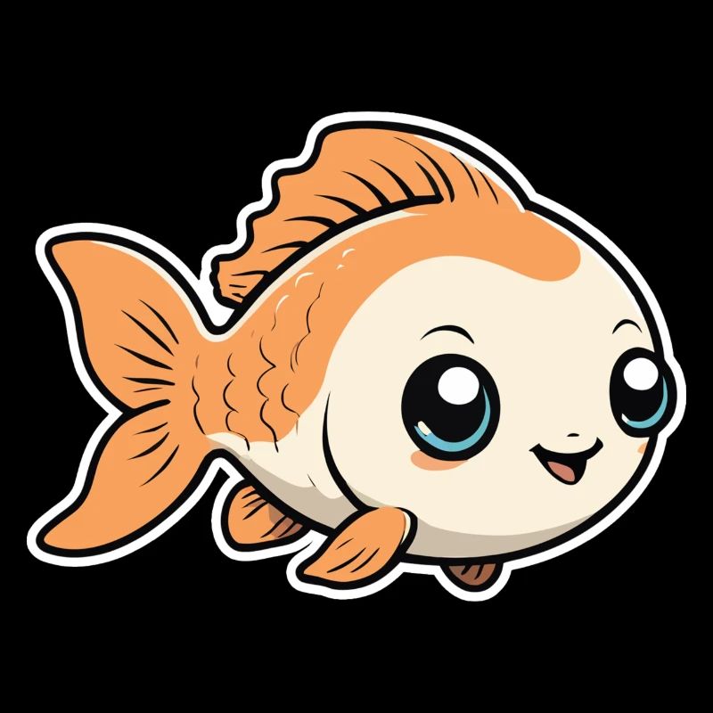 Petit Mignon Bébé Poisson Poisson