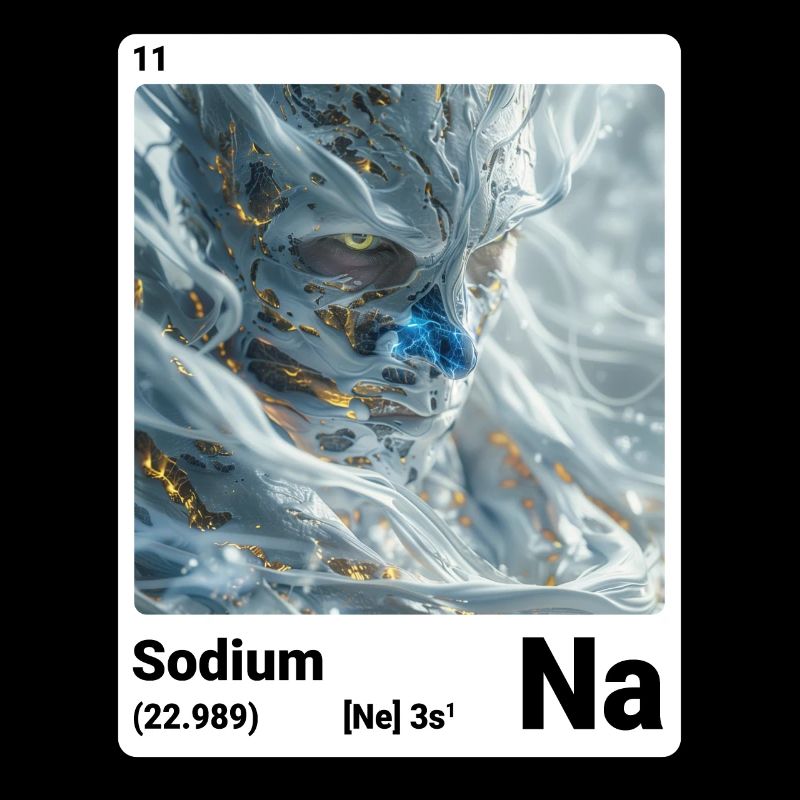 Élément du tableau périodique sodium (Na) 011