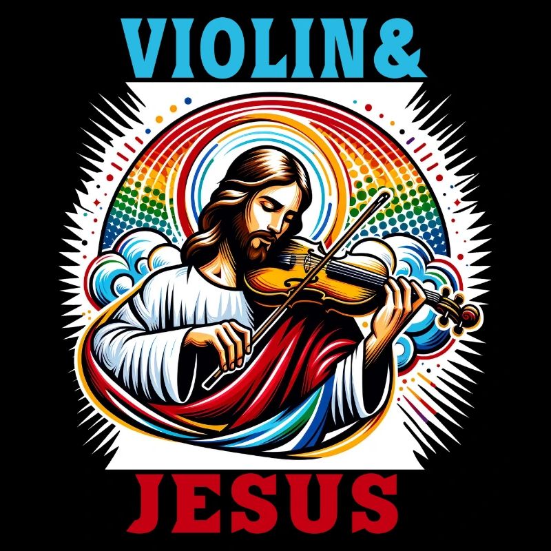 Conception musicale pour violon et Jésus Christ