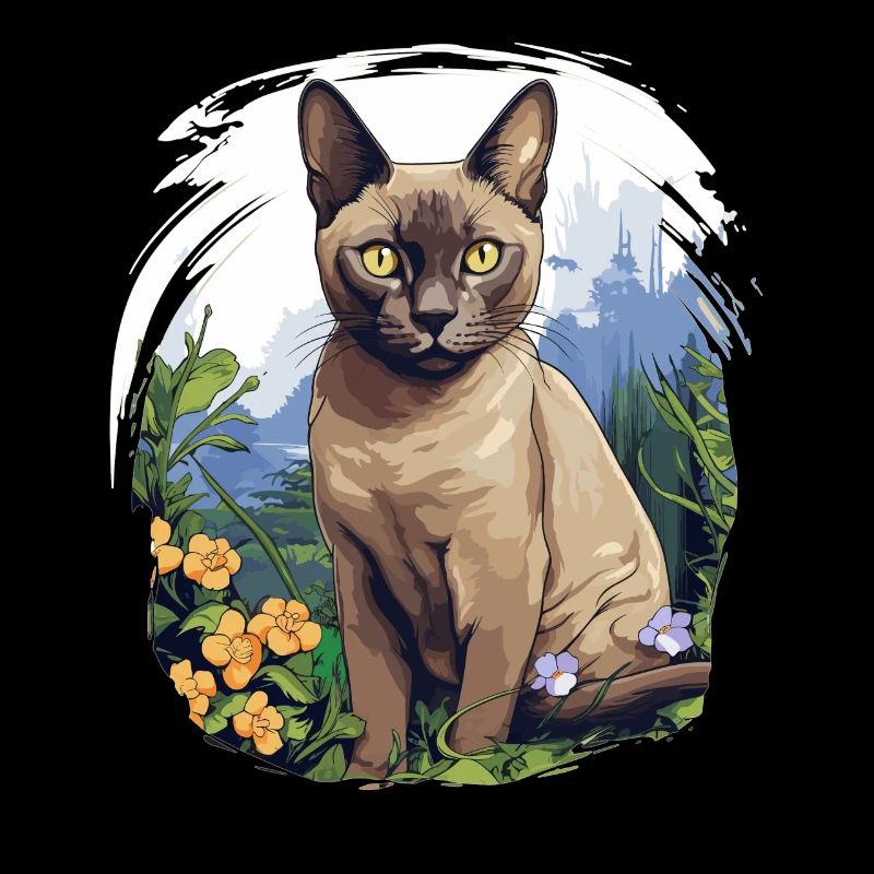 Chat birman Birmanie Katze