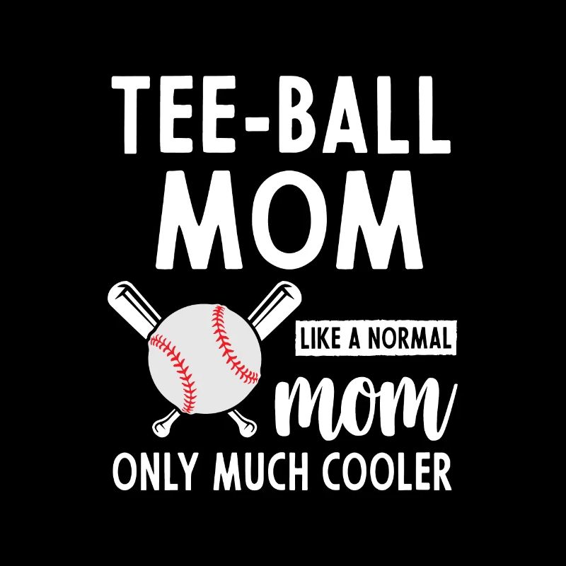 Maman tee-ball Joueuse de tee-ball Mama Tee-ball Mama