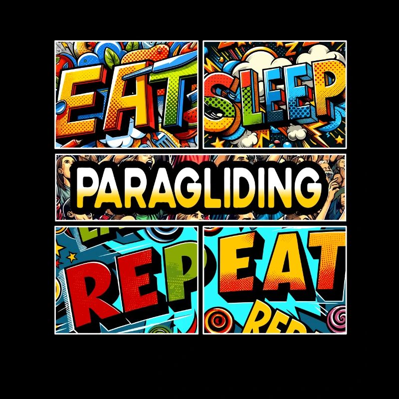 Eat sleep Paragliding repeat