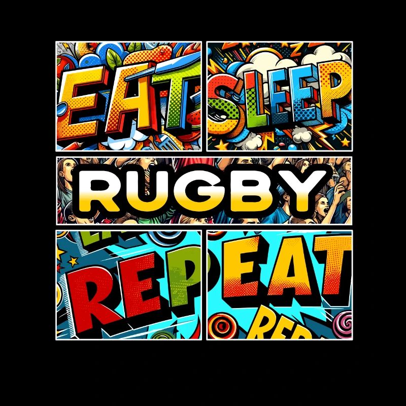 Eat sleep Rugby repeat