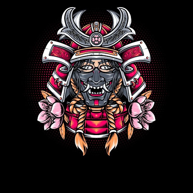 Samurai-Mädchen-Kriegerin