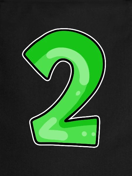 Two - 2 - Number Number