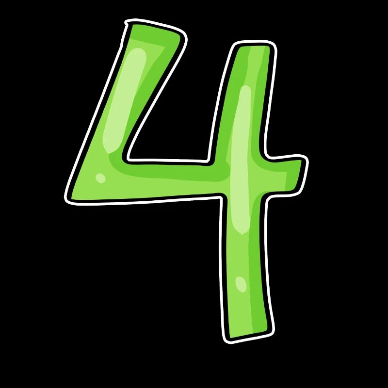 4 - Vier Grün