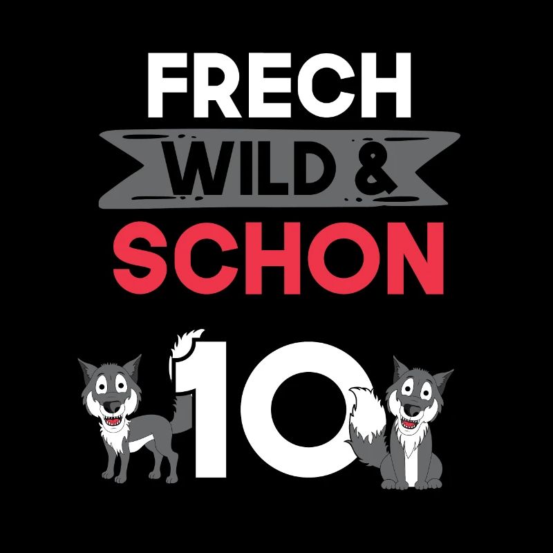 10 Jahre Geburtstag Junge Mädchen Wolf