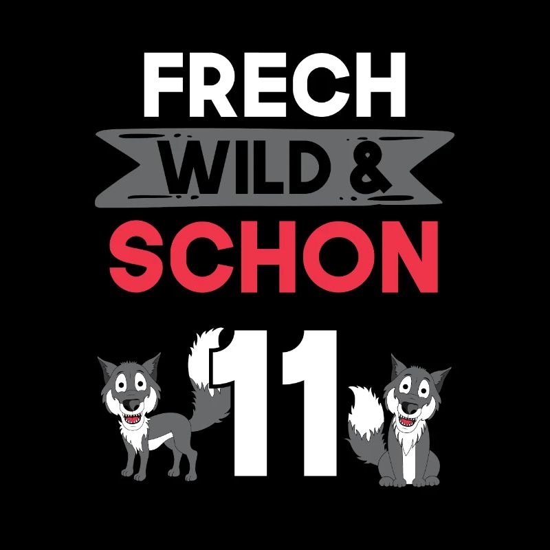 11 Jahre Geburtstag Junge Mädchen Wolf