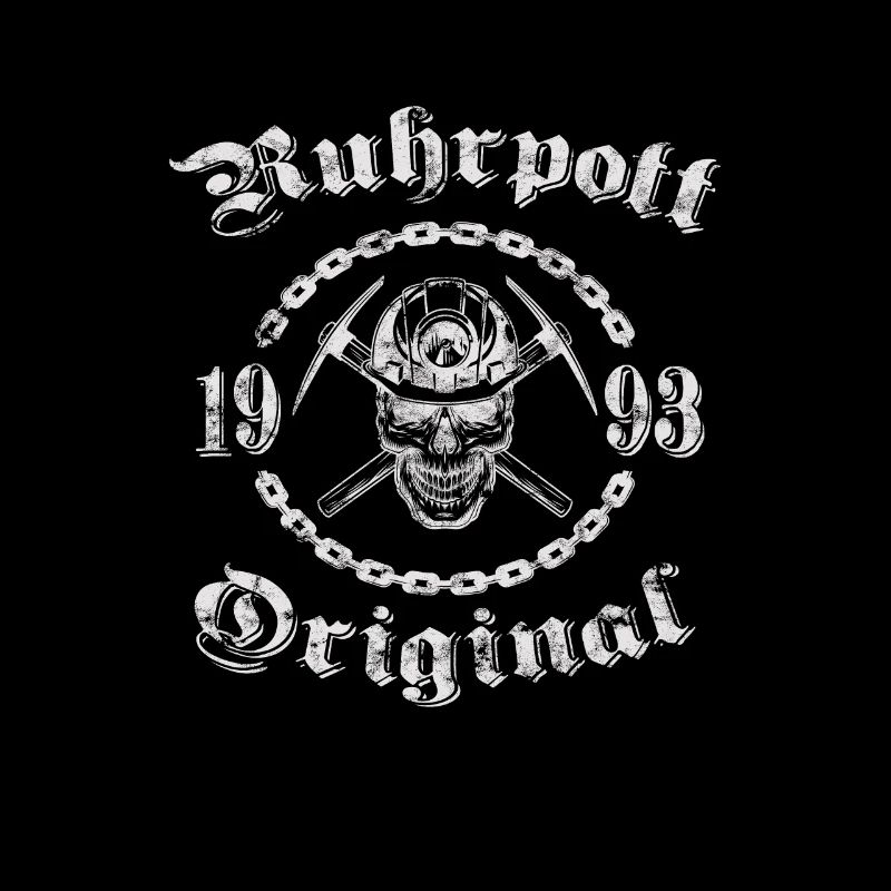 1993 Geburtstag Ruhrpott Original Schädel
