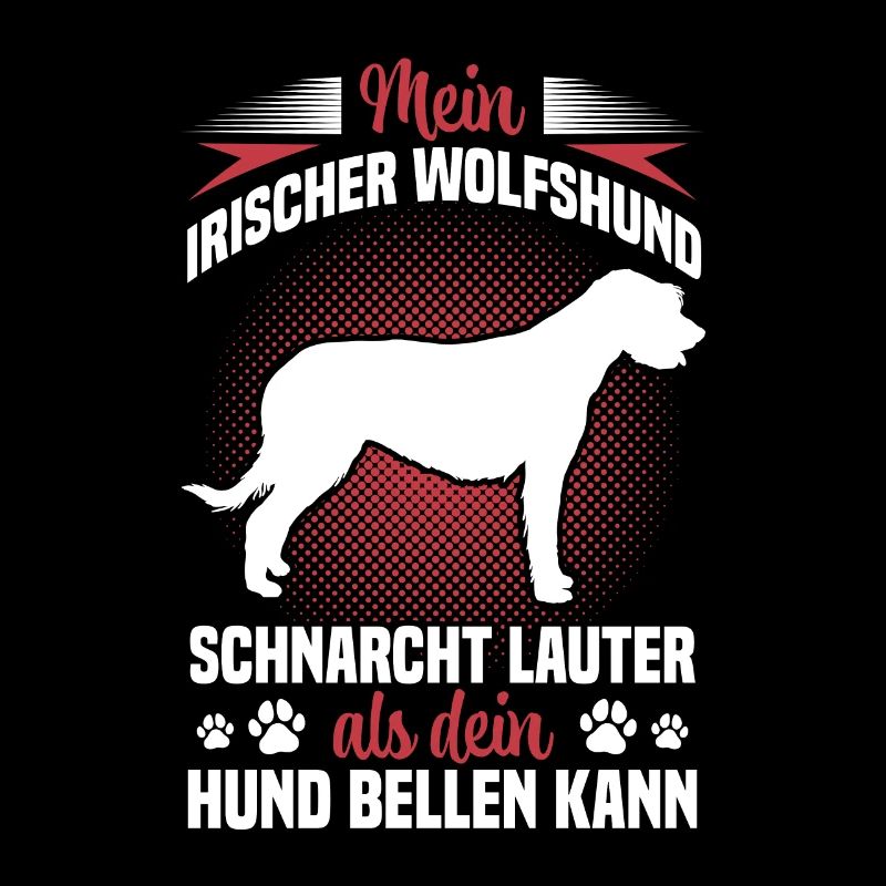 Irish Wolfhound ronfle lévrier bruyant