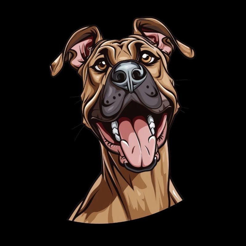 Dogue des Canaries | Illustration de dessin animé