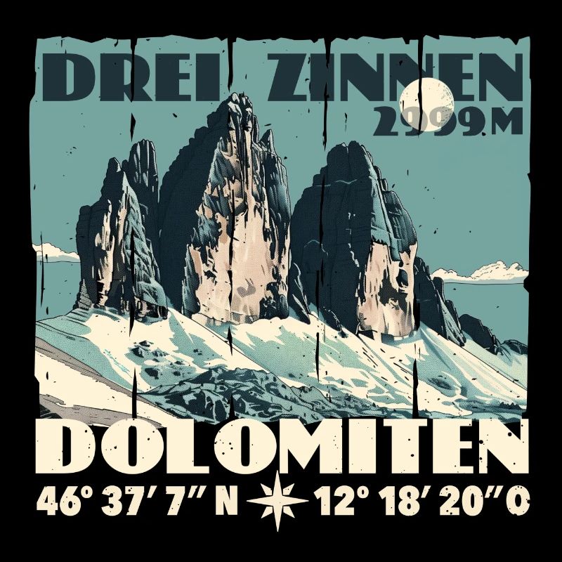 Trois Pics Dolomites Souvenir Tre Cime Lavaredo