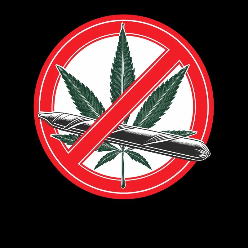 Panneau d’interdiction de la marijuana au cannabis