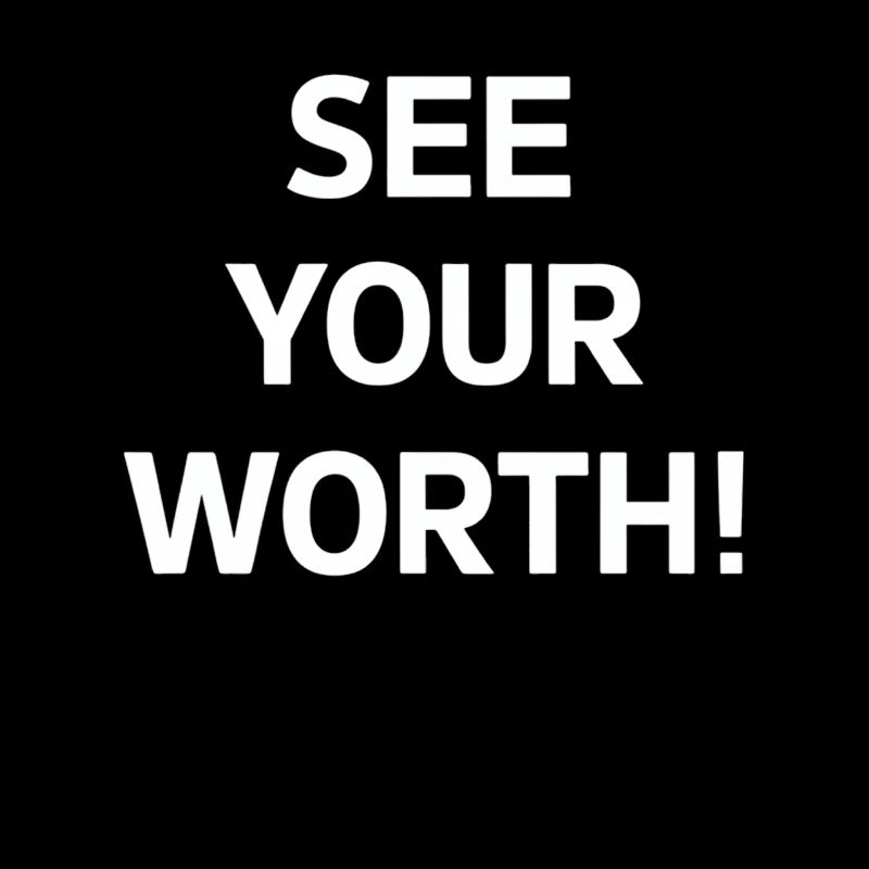 See Your Worth Motivational Message