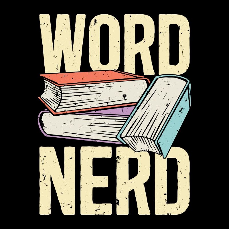 Lecture de mots Nerd Littérature Lecture de livres Lecteur