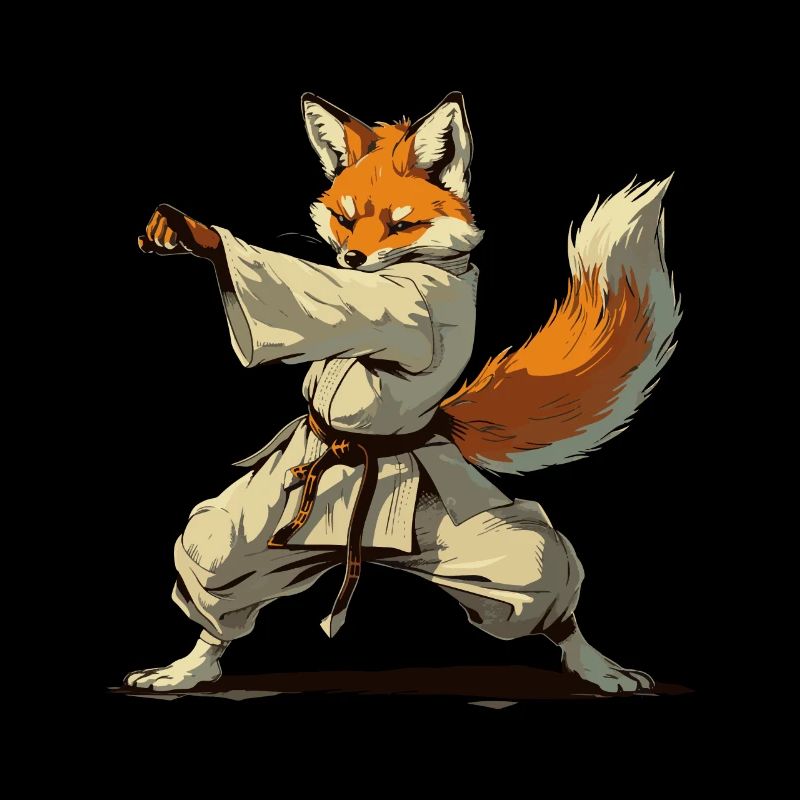 Fuchs Aikido Kampfsport Geschenk