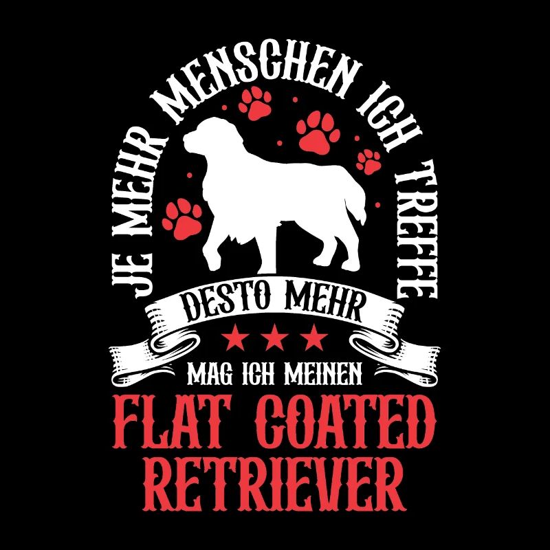 Retrievers à poil plat comme plus