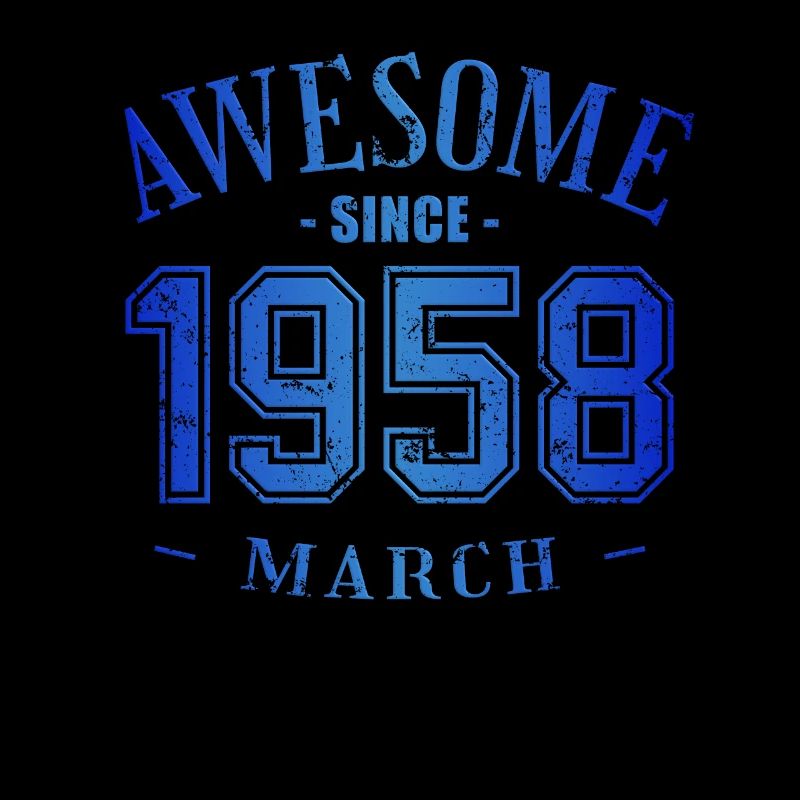 Mars 1958 - Anniversaire en mars Génial