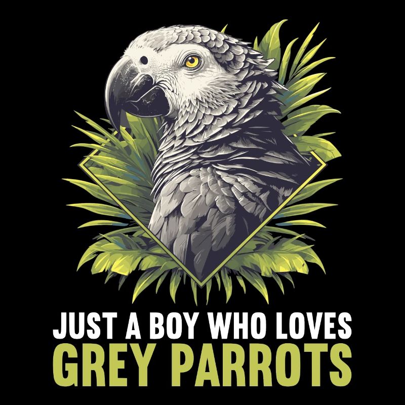 African grey parrots