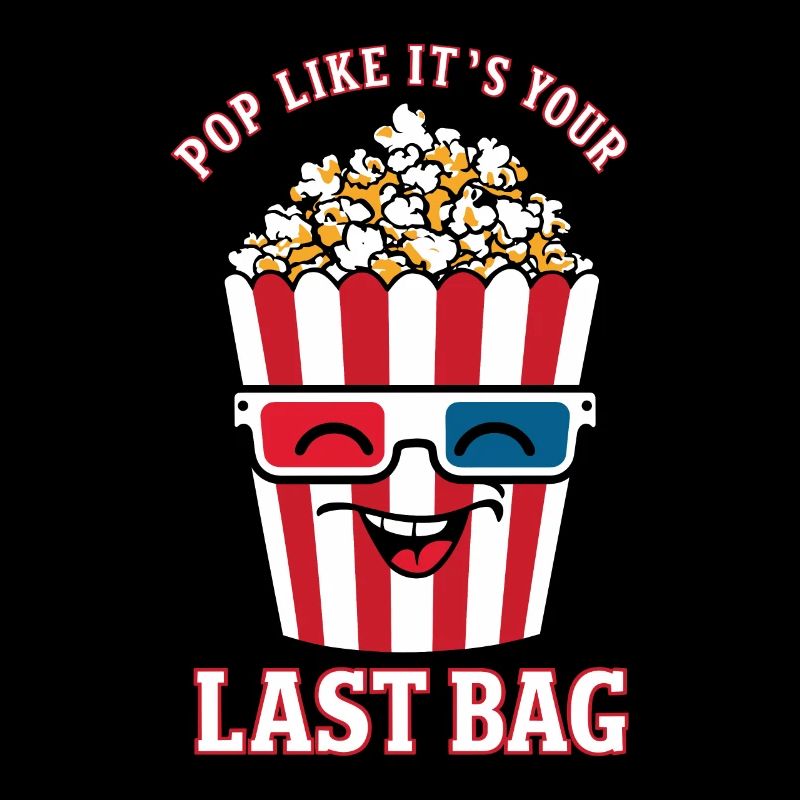 Lustiger Popcorn-spruch, Binge-watching-popcorn