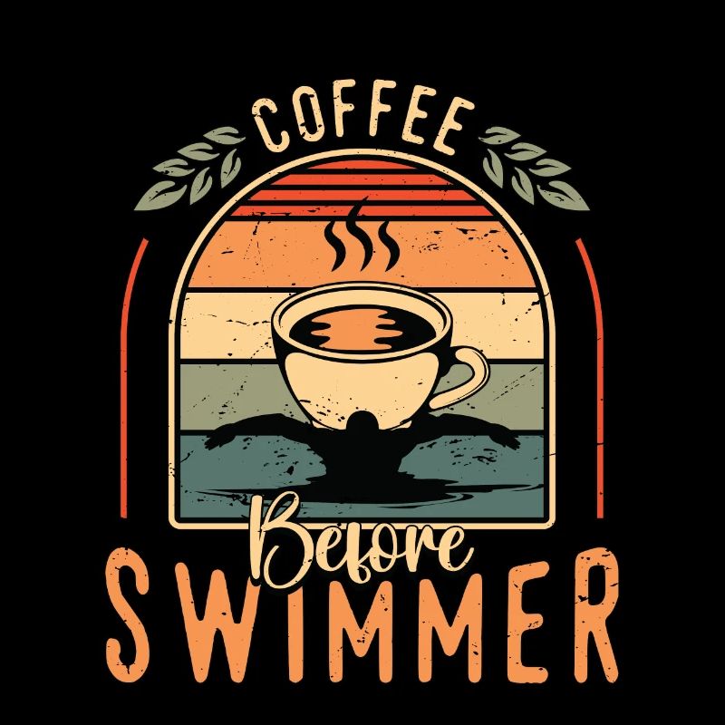 Swimmer Coffee Before Loves Triathlon Coffee Lover