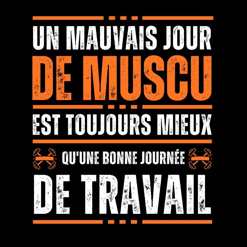 Un mauvais jour de muscu Idée cadeau