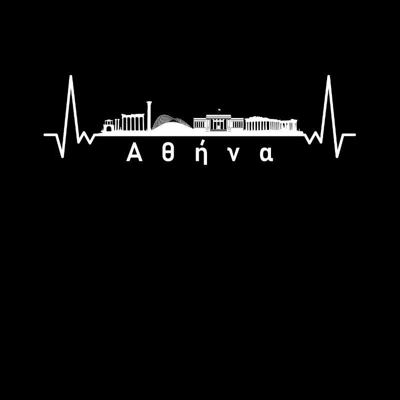 Heartbeat Skyline Greece Athens