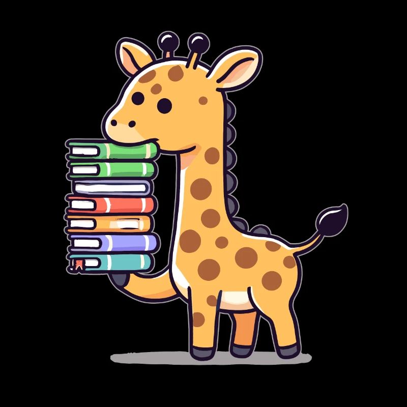 Reading Books Giraffe Book Book Lover