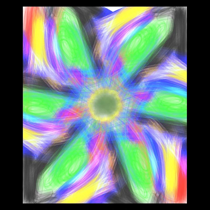 Fleur abstraite psychédélique
