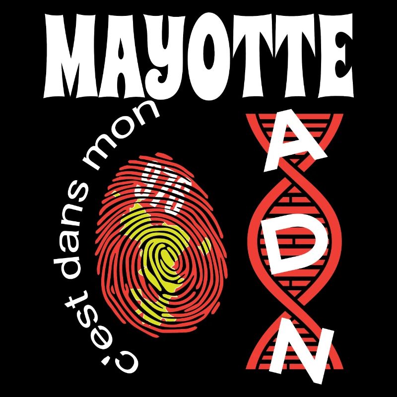 idee cadeau design graphique carte de Mayotte 976