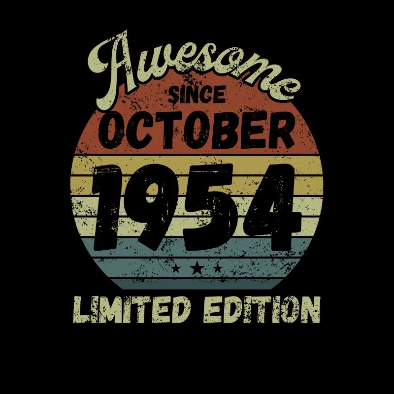 Awesome since October 1954 - Geburtstag