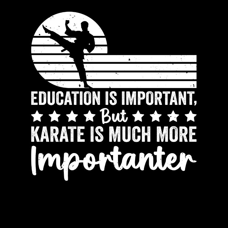 L’éducation est importante mais le karaté est beaucoup plus imp