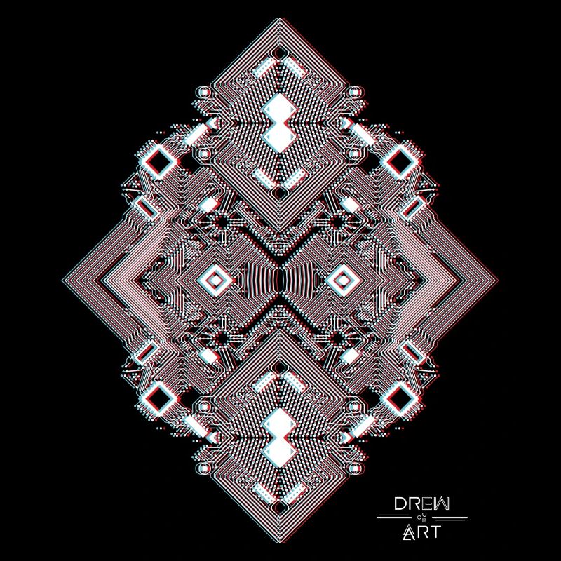 CIRCUIT PRINTED 1 3D weiß