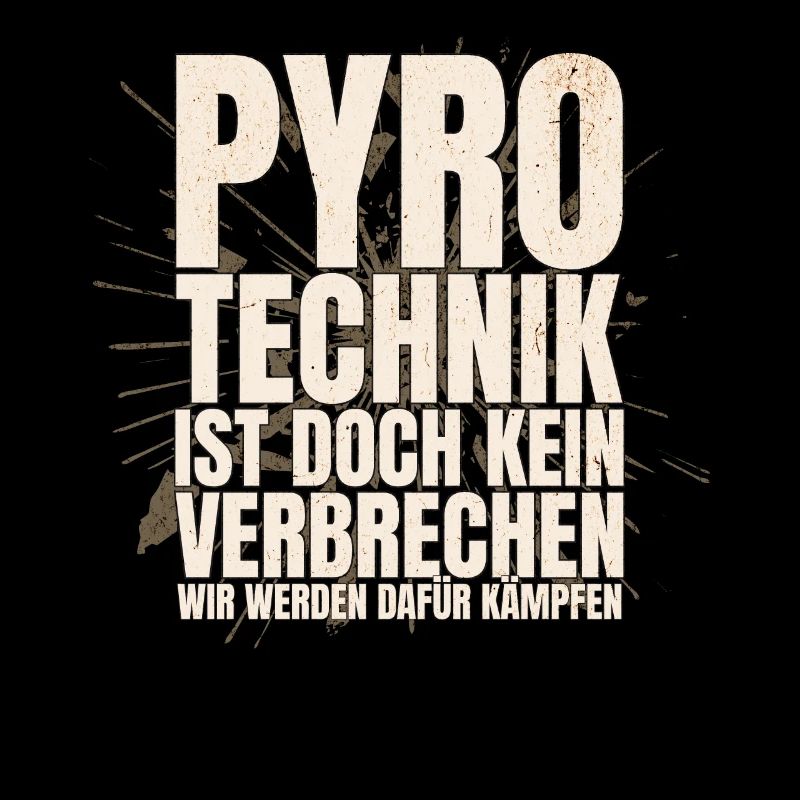 Pyrotechnik ist doch kein Verbrechen - Meme Spruch
