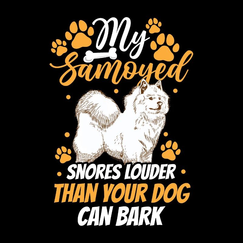 Samoyède ronfle bruyamment Samoyède Spitz Samoyède