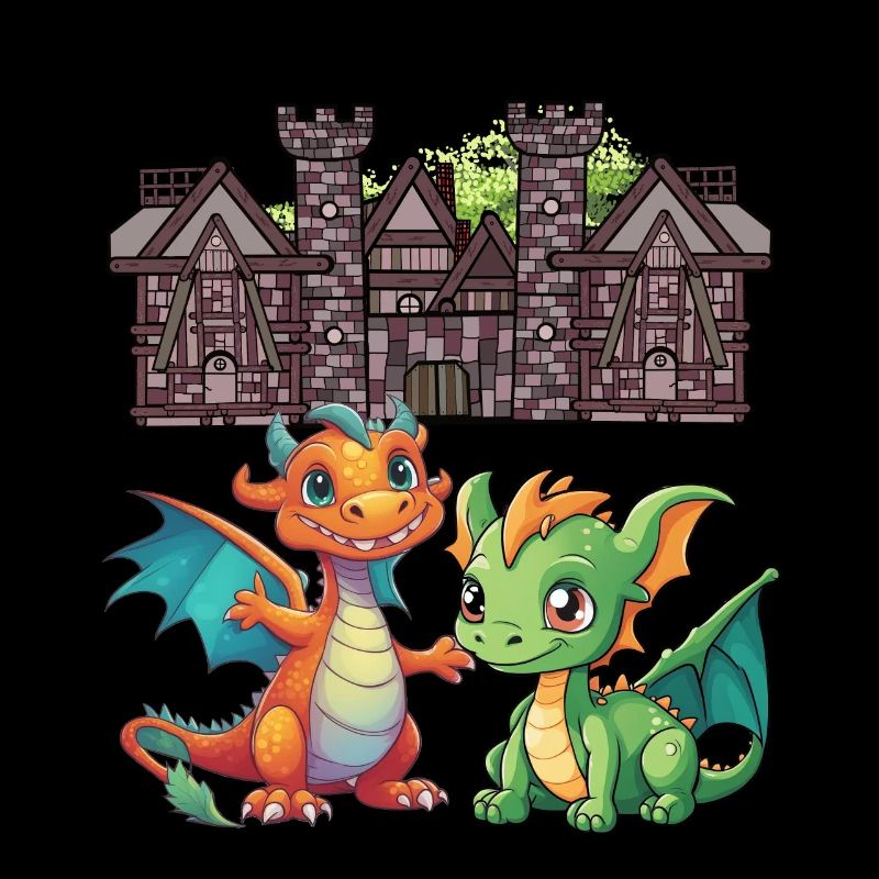 Mittelalter Drache Drachen