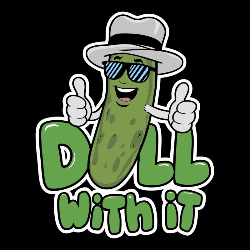 concombre blague aneth avec son design drôle