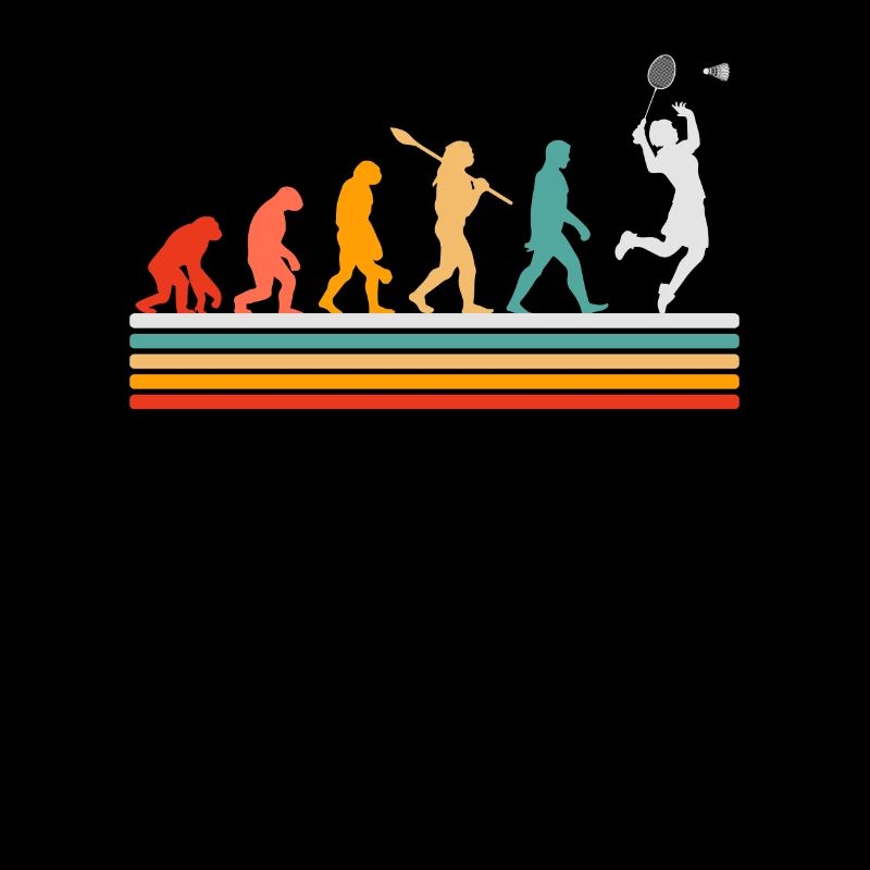 Entwicklung des Badminton Spielers Evolution