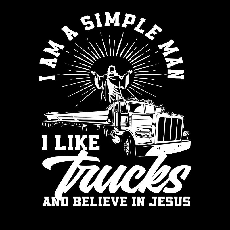 Simple Man Truck Driver Jesus