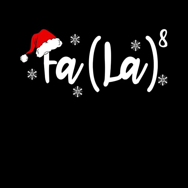 Drôle de Noël professeur de mathématiques Fa La8 équations
