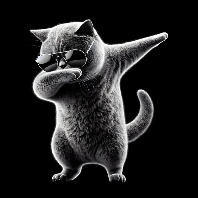 Dabbing Britisch Kurzhaar Katze Dab Haustiere