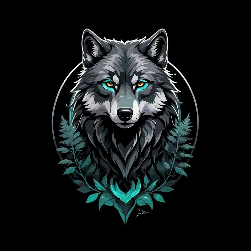 Wald Arktischer Wolf