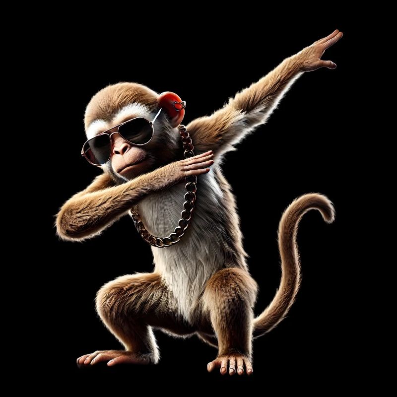 Funny Dabbing Monkey Primates Animal Lover Dab