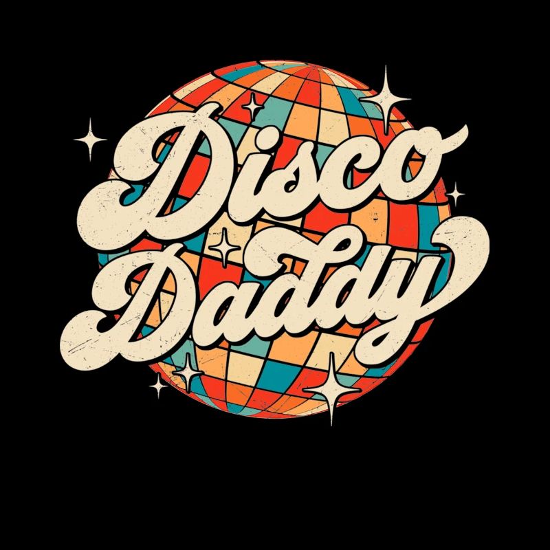 Vintage Disco Daddy Retro Dad Grandpa