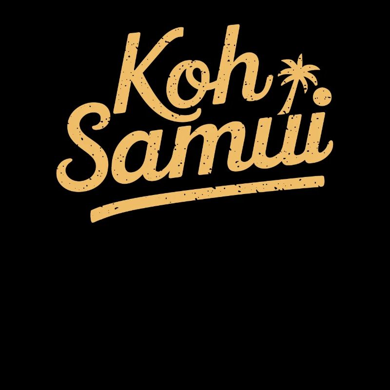 Souvenir de Koh Samui avec motif de palmier