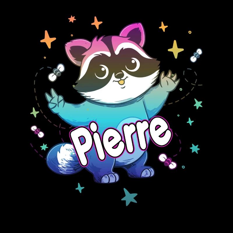 PIERRE - Beau prénom de garçon avec un raton laveur mignon