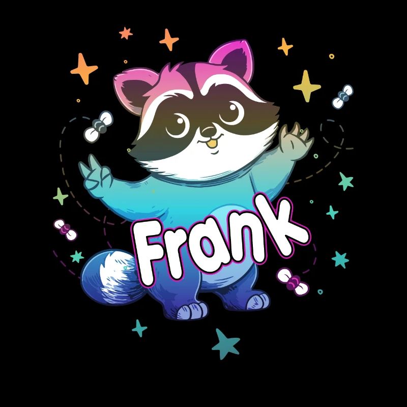 FRANK - Beau nom de garçon avec un raton laveur mignon