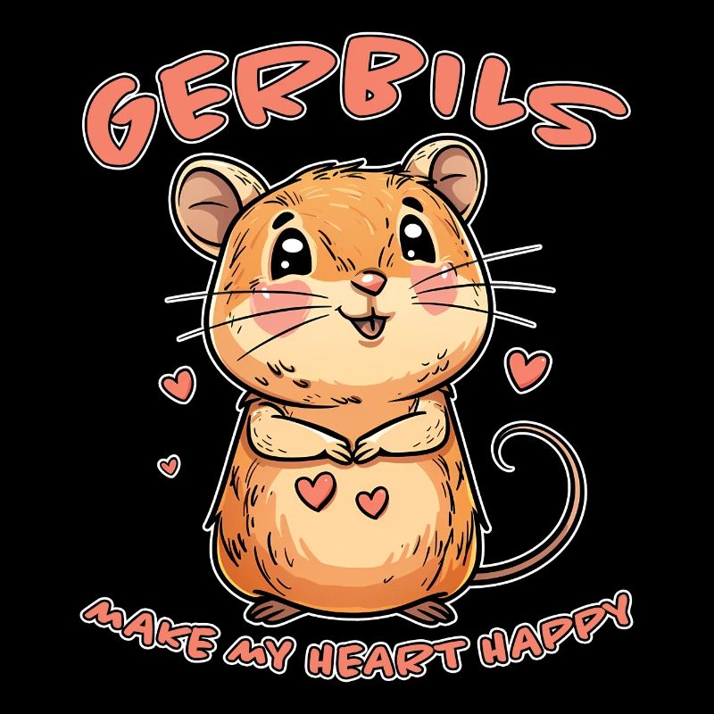 Gerbille disant rat de course drôle gerbille cadeau