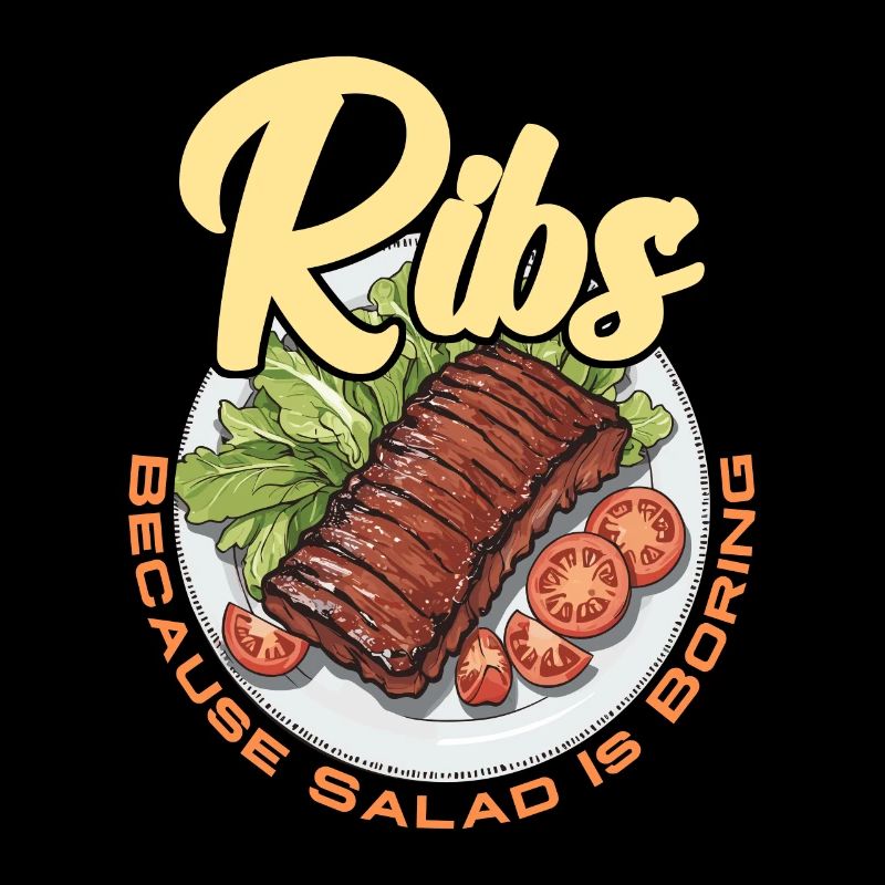Côtes levées Parce que la salade est ennuyeuse Viande grillée Côtes levées BBQ
