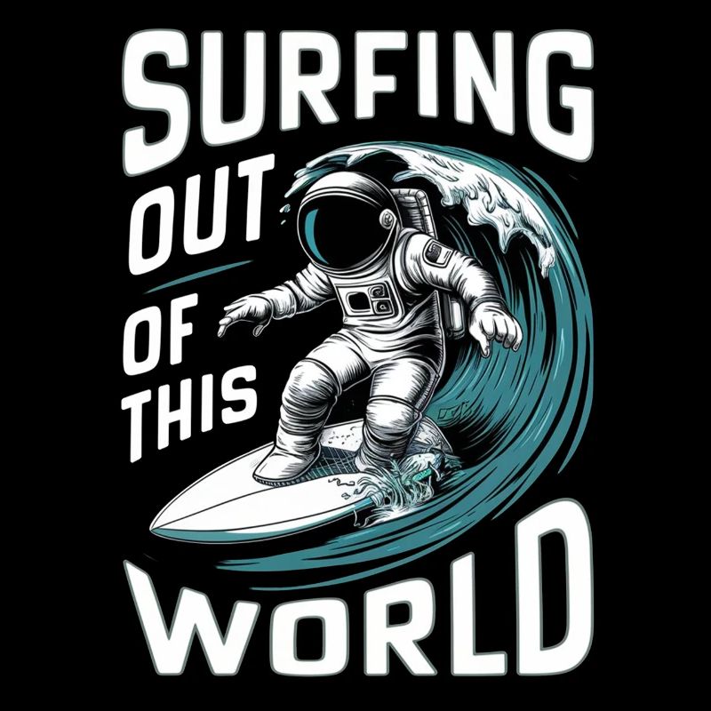 surfer hors de ce monde - humour
